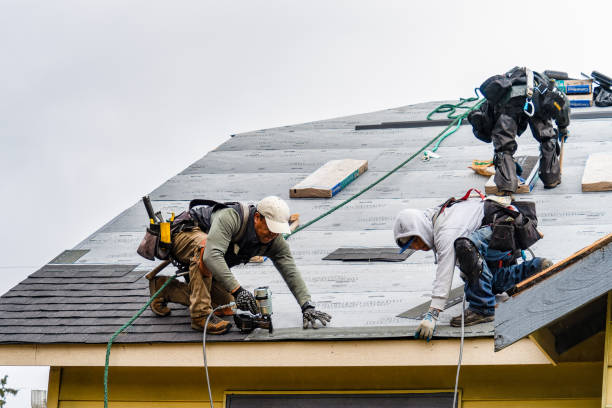 Professional Gutter Installation technician working in Tieton, WA